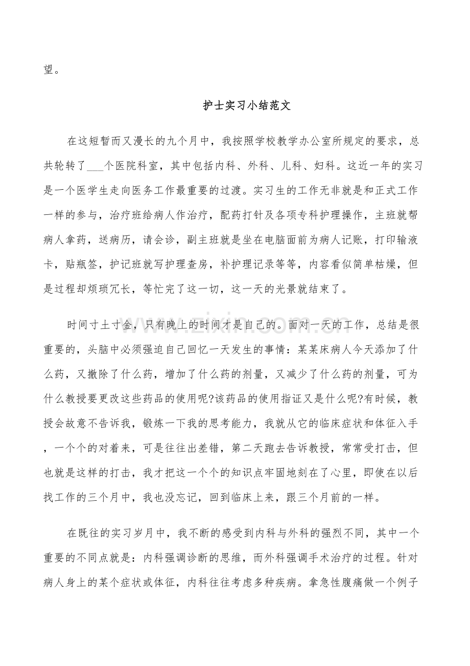 2022年护士实习小结范文.doc_第2页