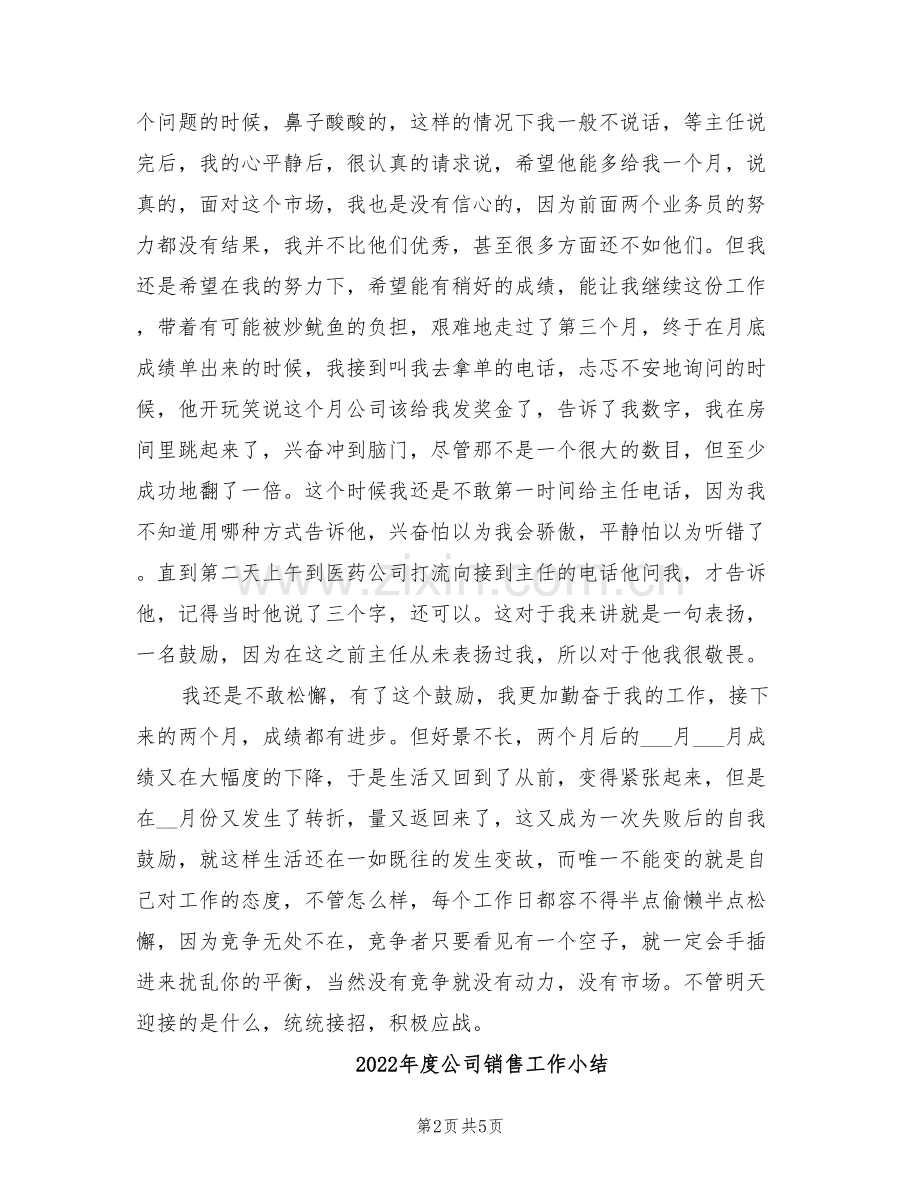 2022年度公司销售个人总结.doc_第2页