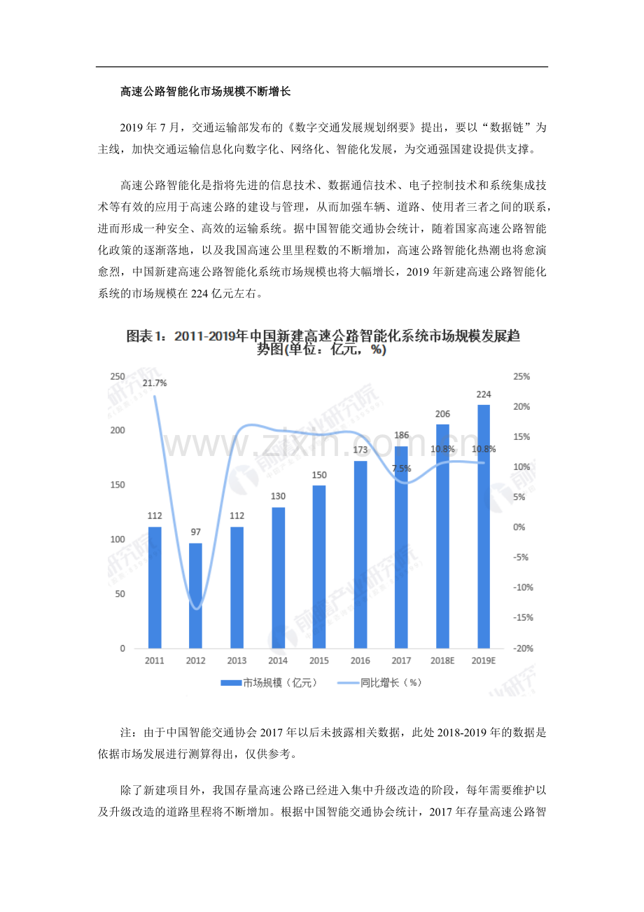 2020年高速公路智能化行业市场规模与发展趋势分析细分市场得到突破【组图】.docx_第2页