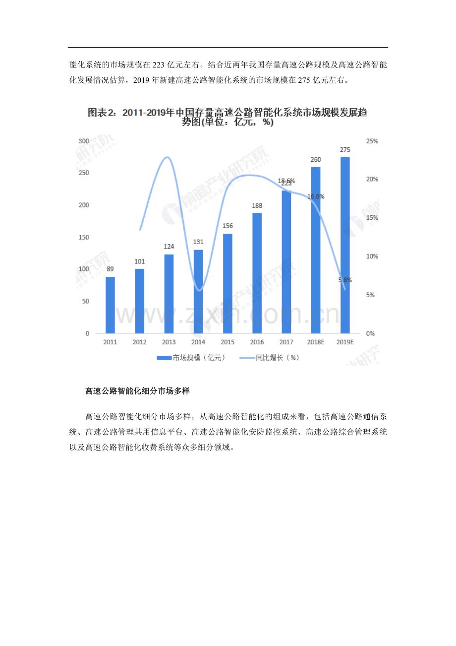 2020年高速公路智能化行业市场规模与发展趋势分析细分市场得到突破【组图】.docx_第3页