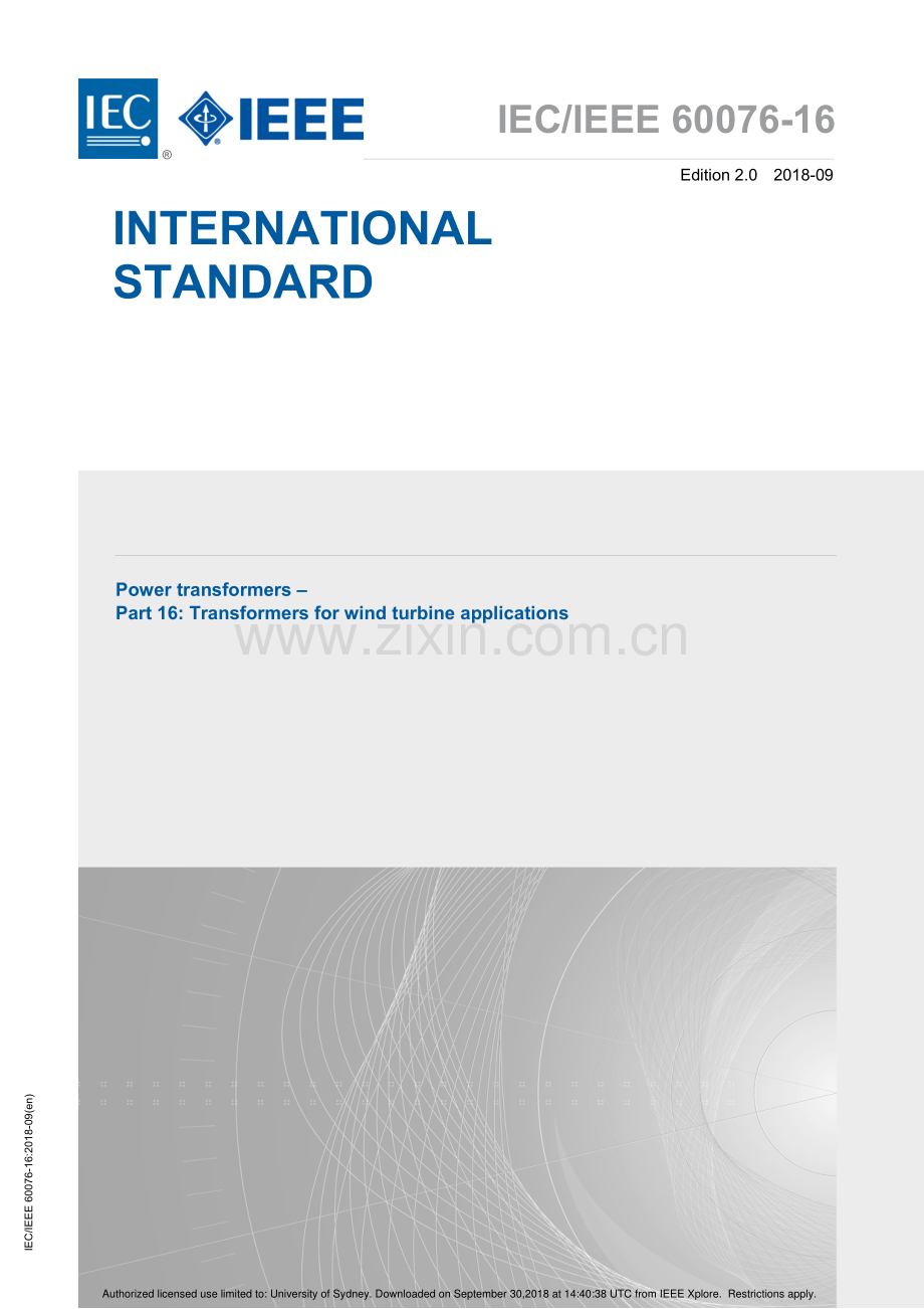 IEC∕IEEE 60076-16：2018 电力变压器 第16部分：风力发电用变压器.pdf_第1页