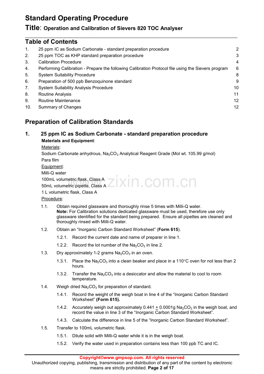 820 TOC分析仪器标准操作规程.pdf_第1页