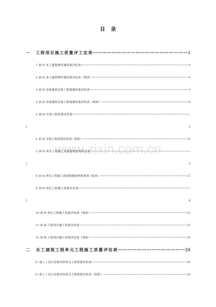 2023年水利工程评定资料全套.doc_第1页