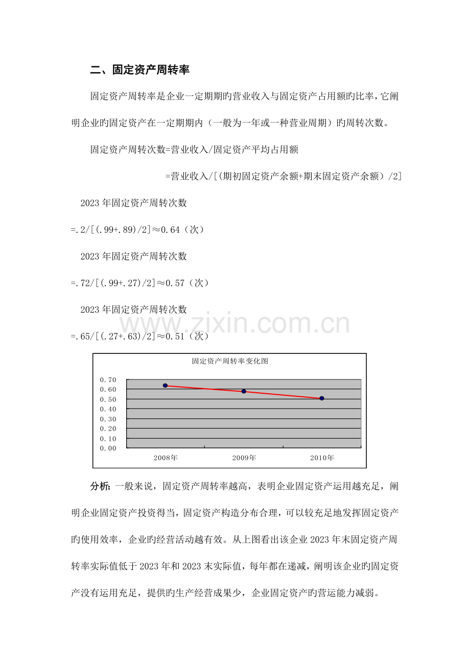 2023年电大作业歌华有线营运能力列表分析.doc_第3页