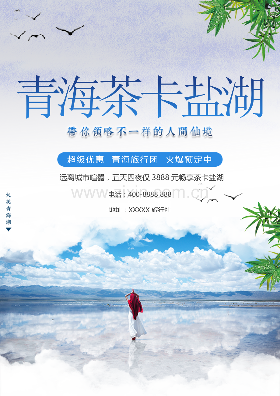 青海茶卡盐湖旅游宣传海报.docx_第1页