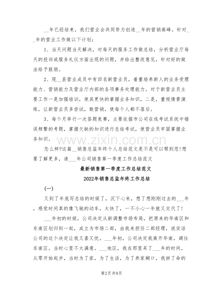 2022年销售总监年终个人总结范文.doc_第2页