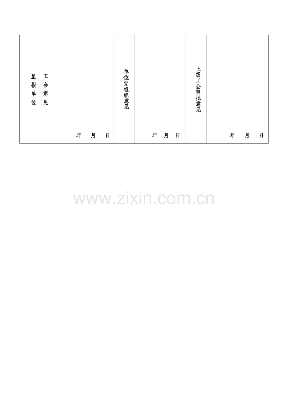 XXX工会委员会选举结果呈报表.docx_第2页