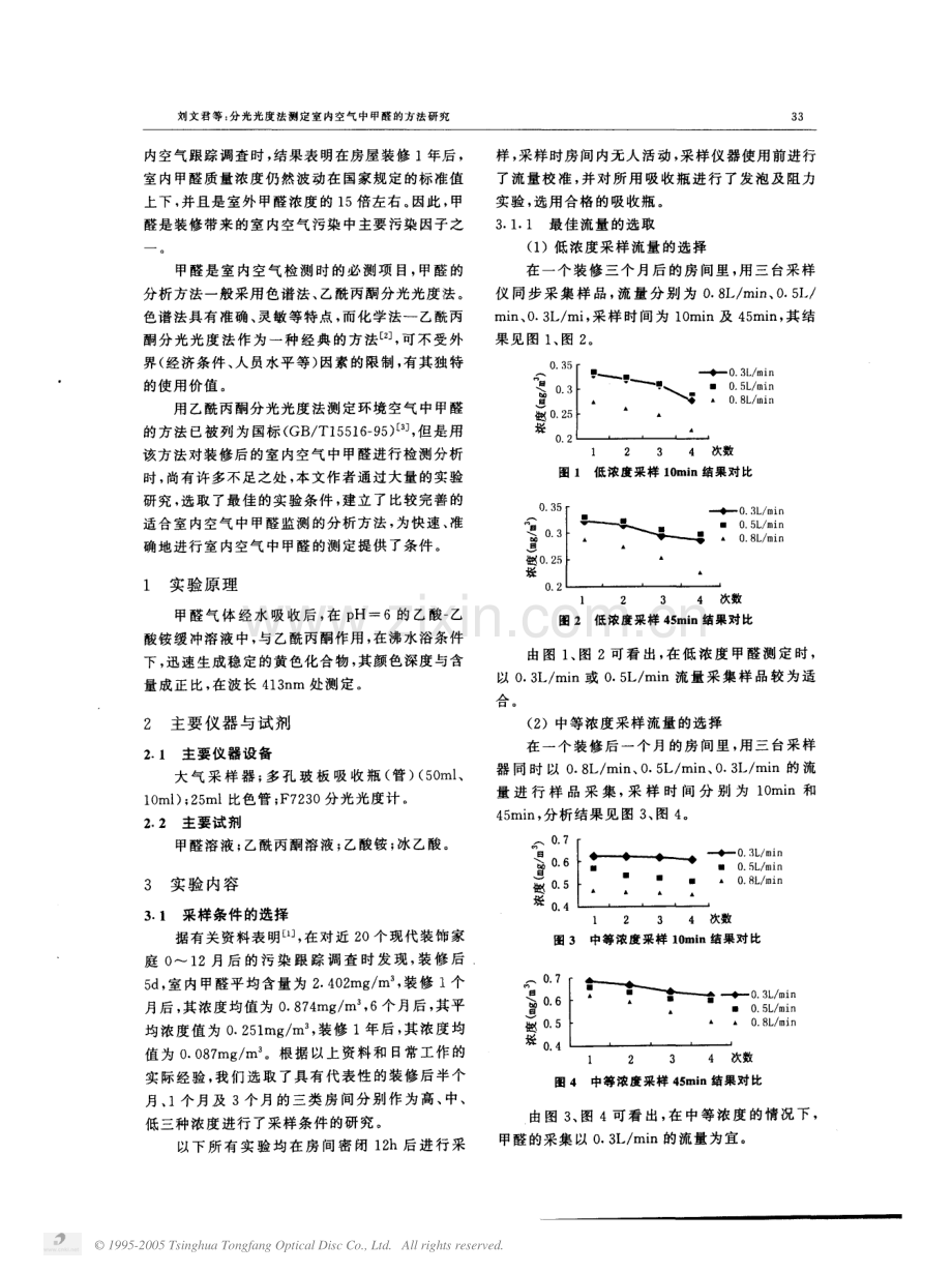 分光光度法测定室内空气中甲醛的方法研究.PDF_第2页