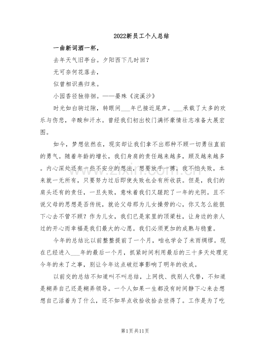 2022新员工个人总结.doc_第1页