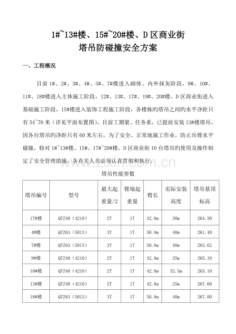 塔吊防碰撞安全方案资料.doc_第2页