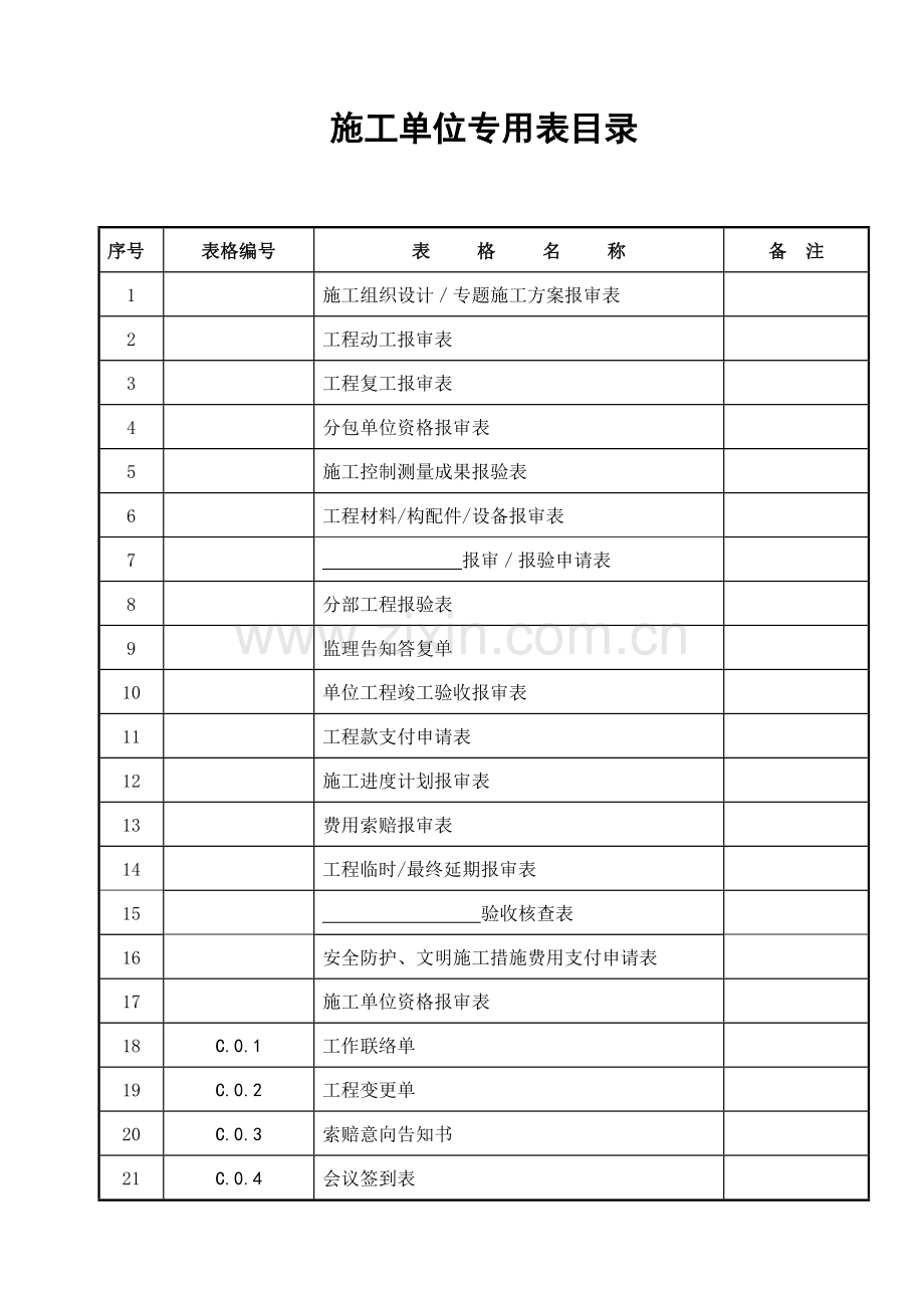 施工单位用表BC新规.doc_第1页