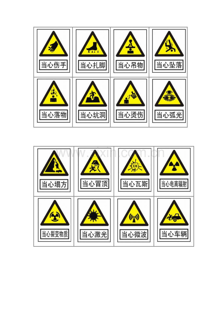 建筑施工现场安全标示.docx_第3页