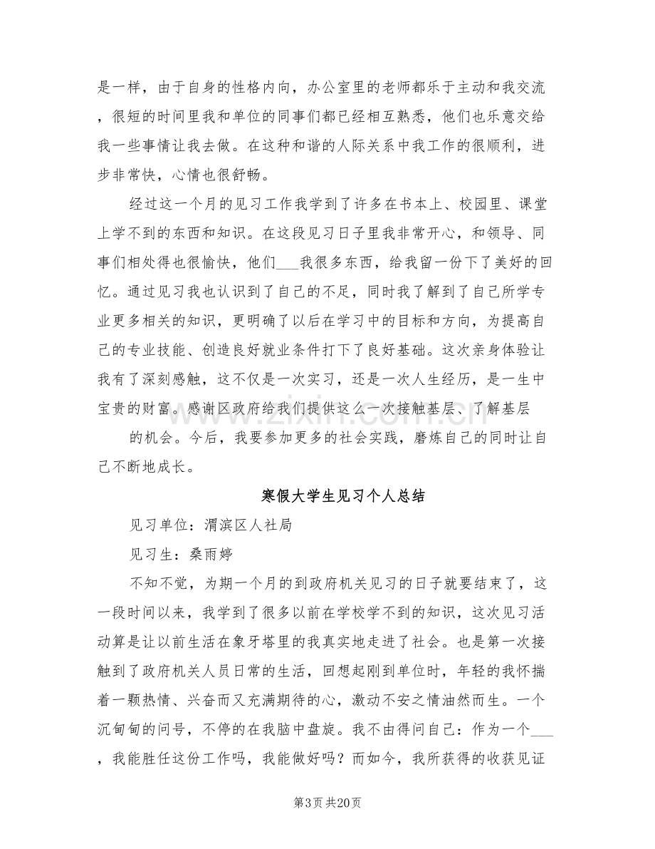 2022年大学生政府机关见习个人总结.doc_第3页