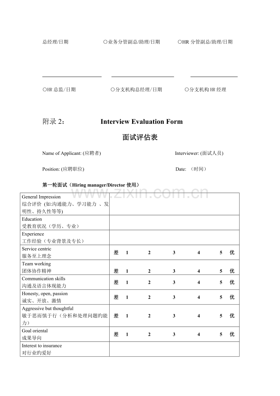 2023年人力资源管理表格全套.doc_第2页