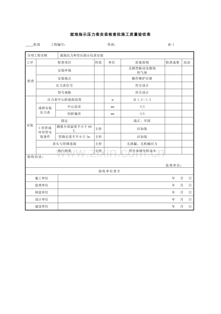 测量和控制仪表设备安装分部工程施工质量验收表.doc_第3页