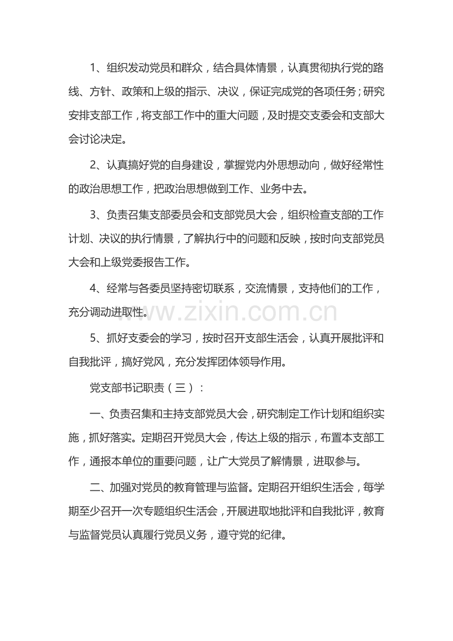 党支部书记职责(15份).docx_第2页