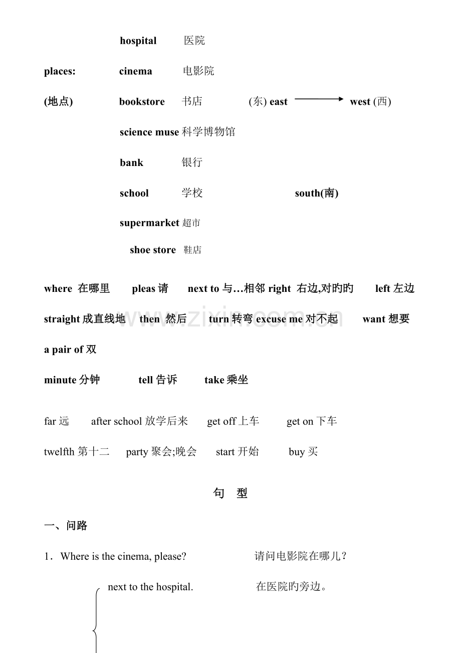 2023年PEP小学英语六年级上册知识点总结.doc_第3页