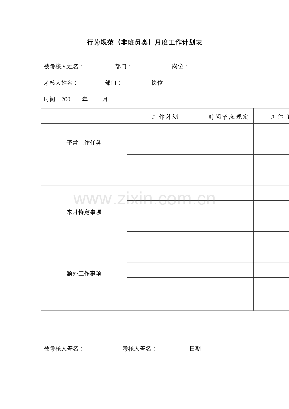 2023年公司概预算员行为规范考评表.doc_第3页