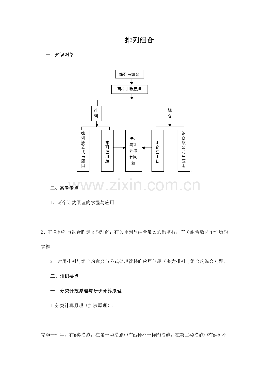 2023年排列组合知识点与方法归纳.doc_第1页