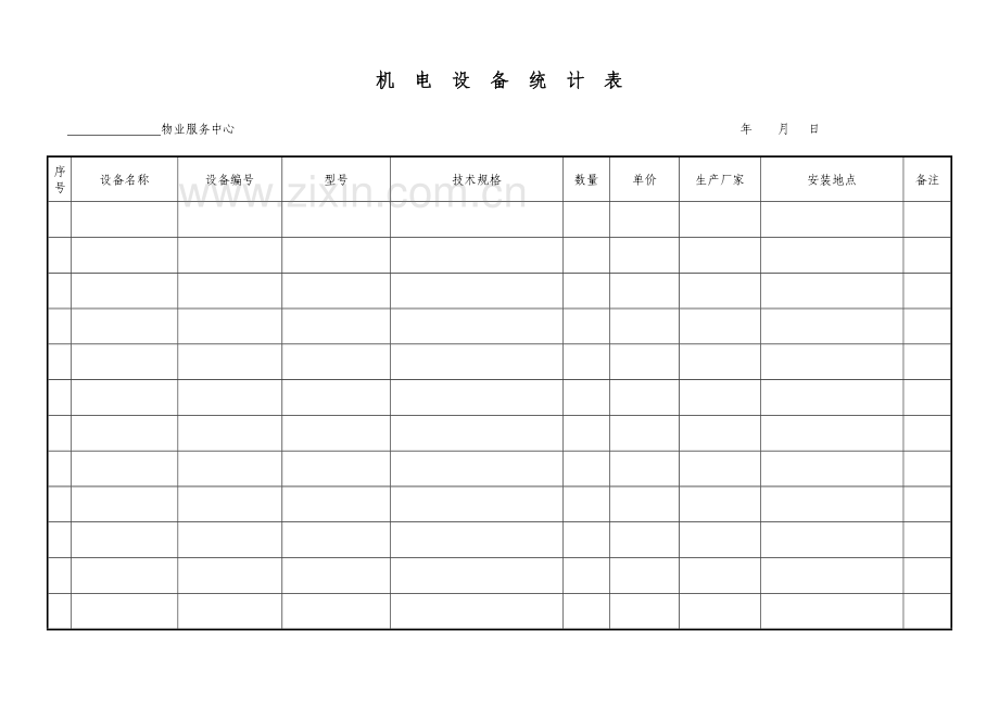 2023年物业管理公司三级设备保养检查记录表.doc_第3页