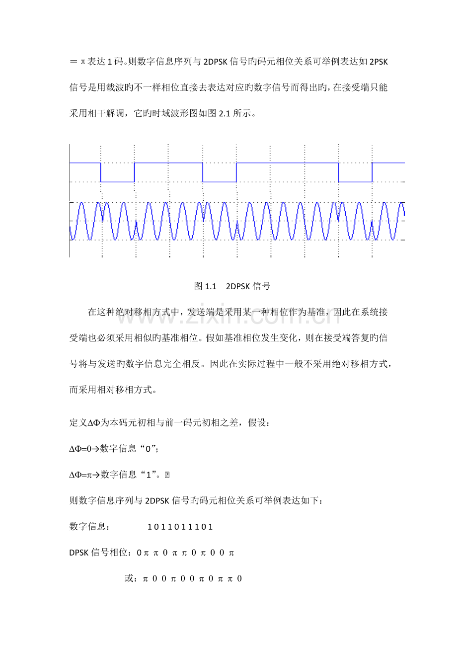 2023年通信原理2DPSK调制与解调实验报告.docx_第2页