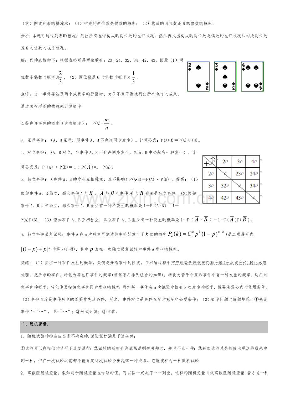 2023年高考数学概率与统计部分知识点梳理.doc_第2页