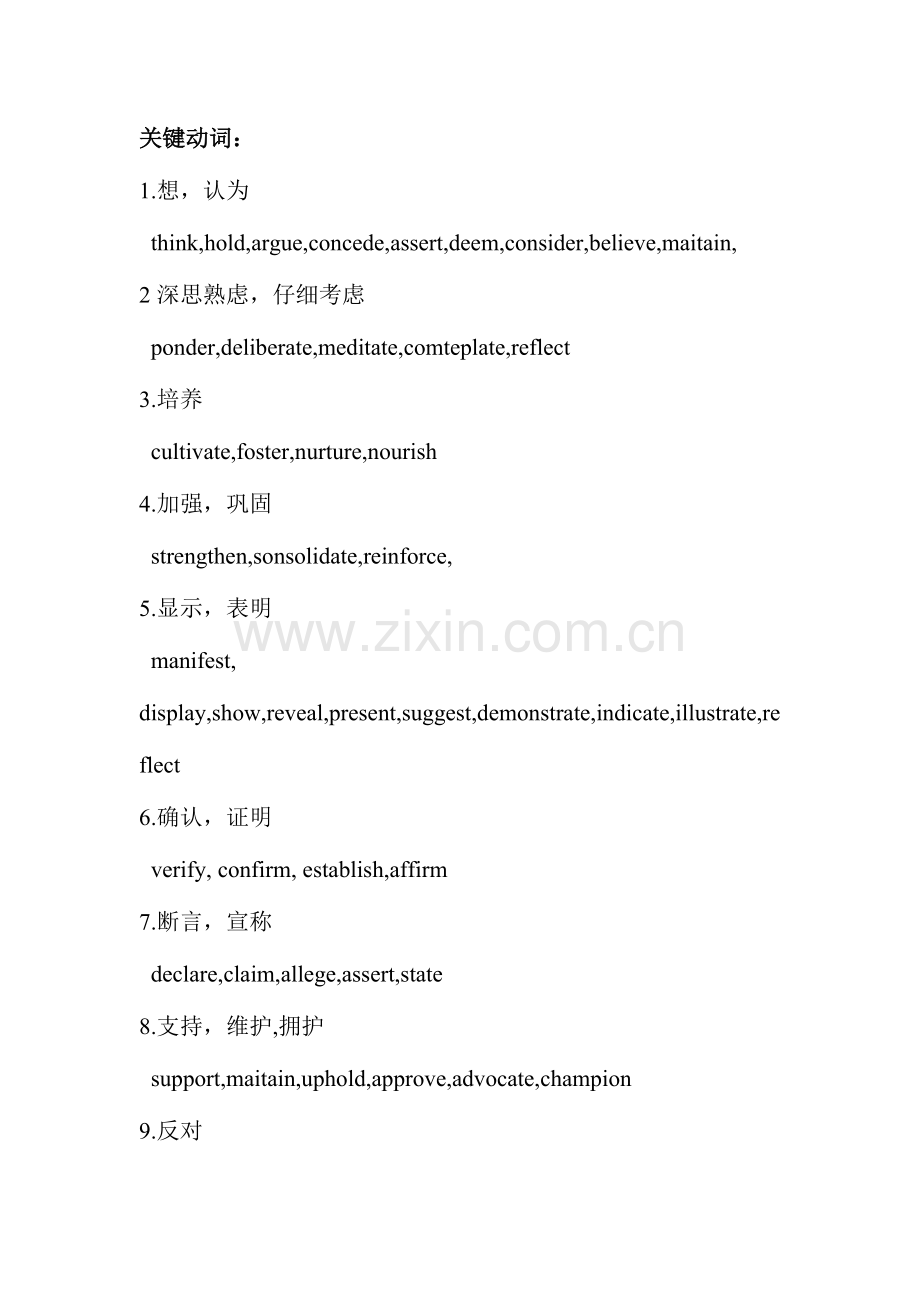 2023年雅思同义词替换总结加分词汇短语互译.doc_第1页