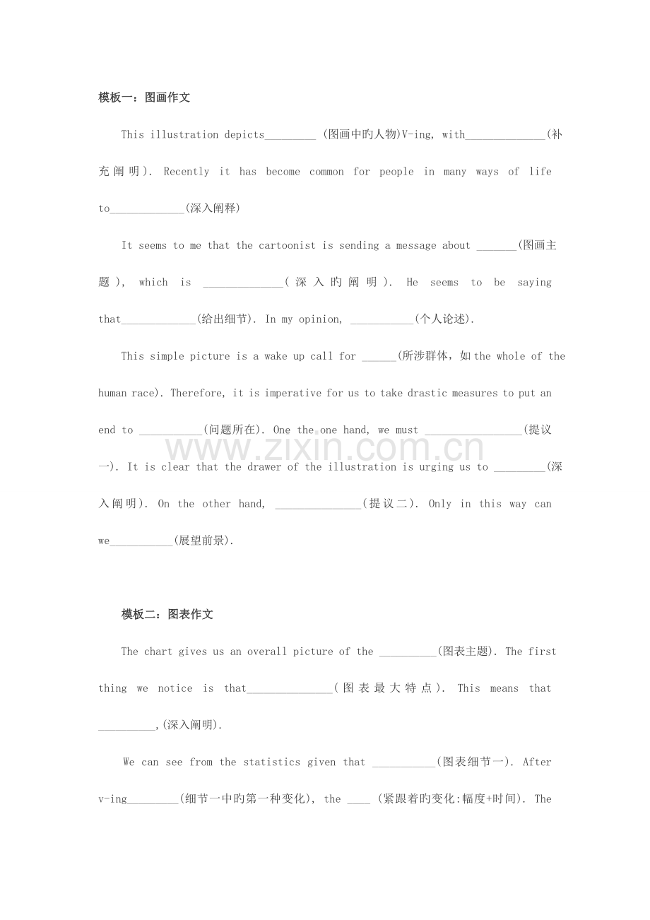 2023年成考英语作文万能模板全汇总.doc_第1页