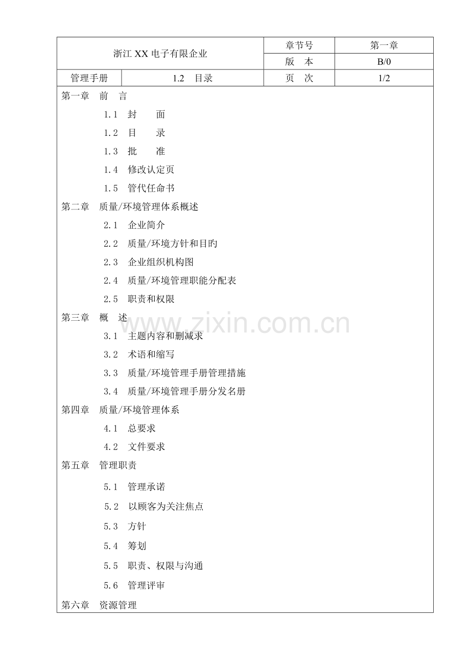 电子有限公司管理制度手册.doc_第2页