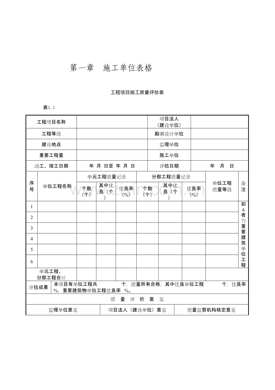 2023年土地整理工程施工与监理全套表格.doc_第1页