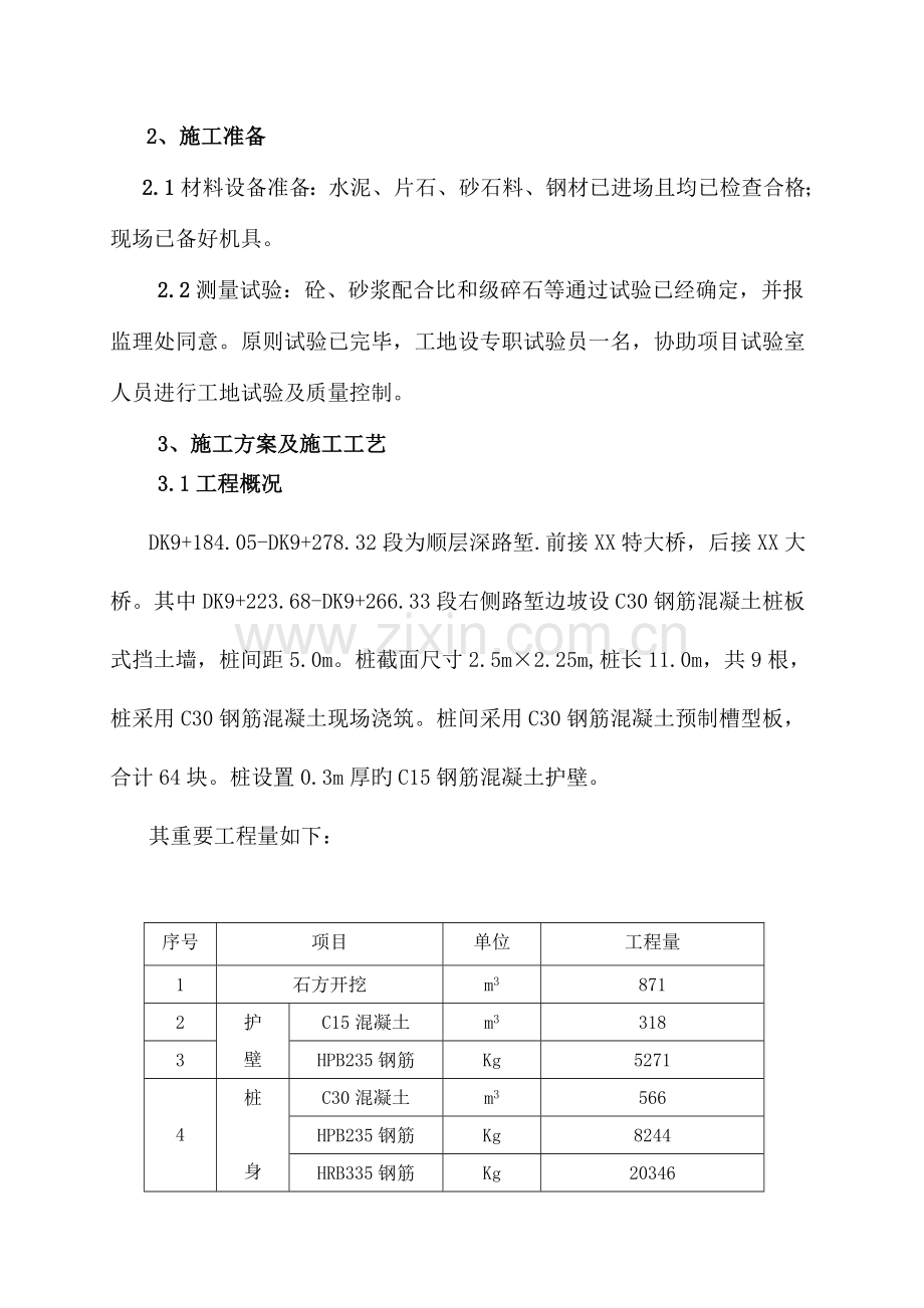 路基桩板式挡土墙施工方案.doc_第2页