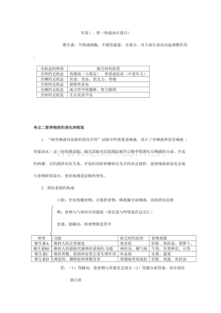 2023年七年级生物知识点思维导图.doc_第2页