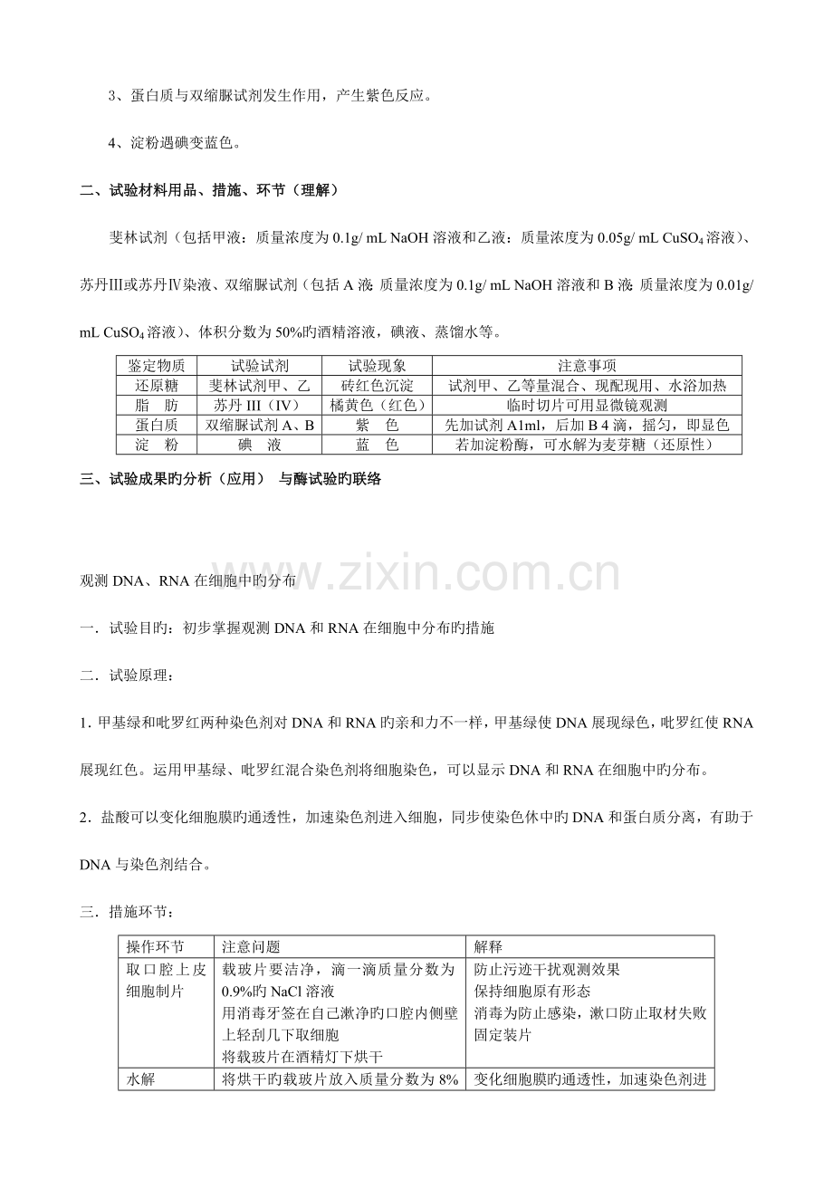 2023年生物实验专题复习适用于学业水平测试.doc_第3页