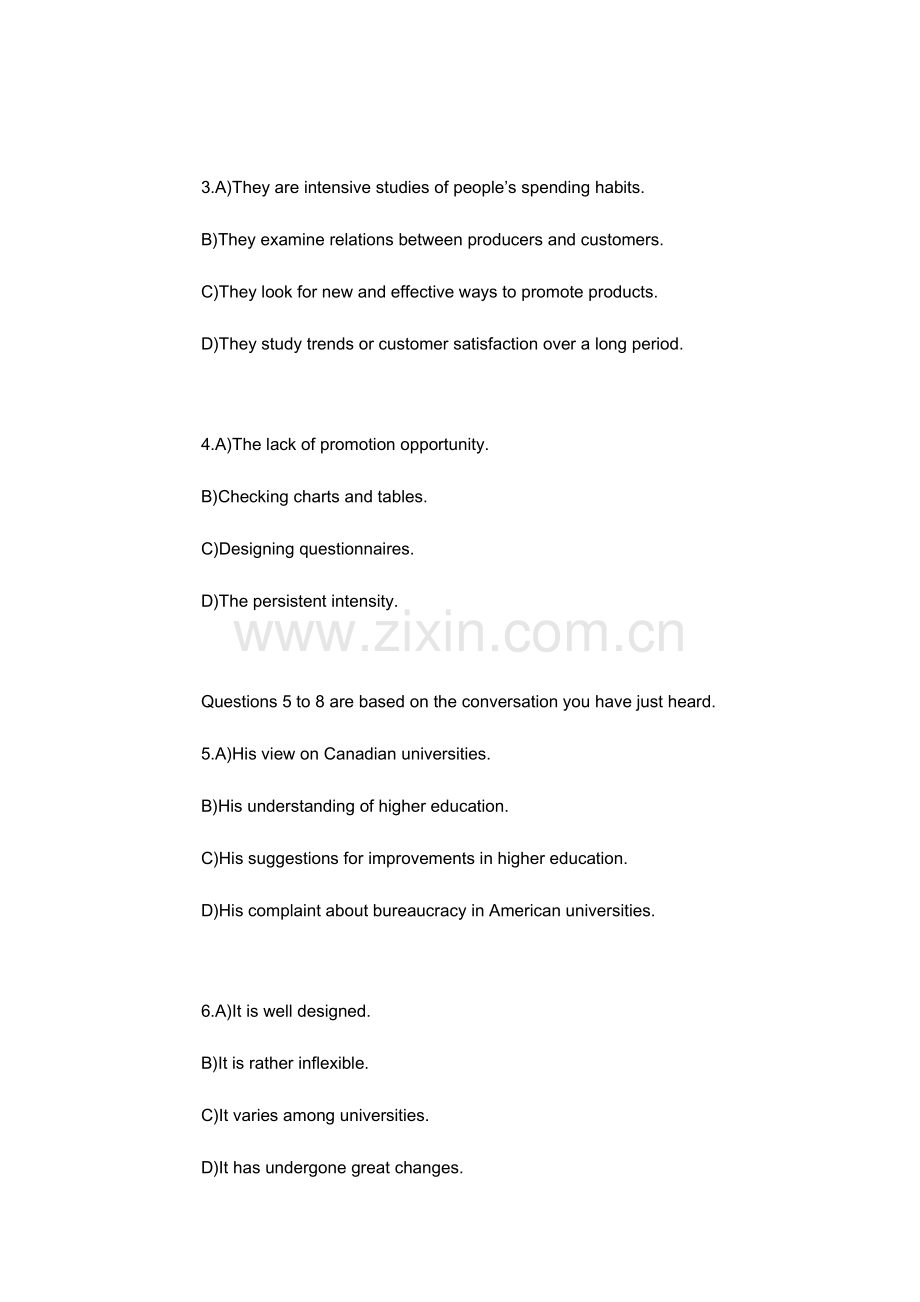 2023年英语六级真题含答案.docx_第2页