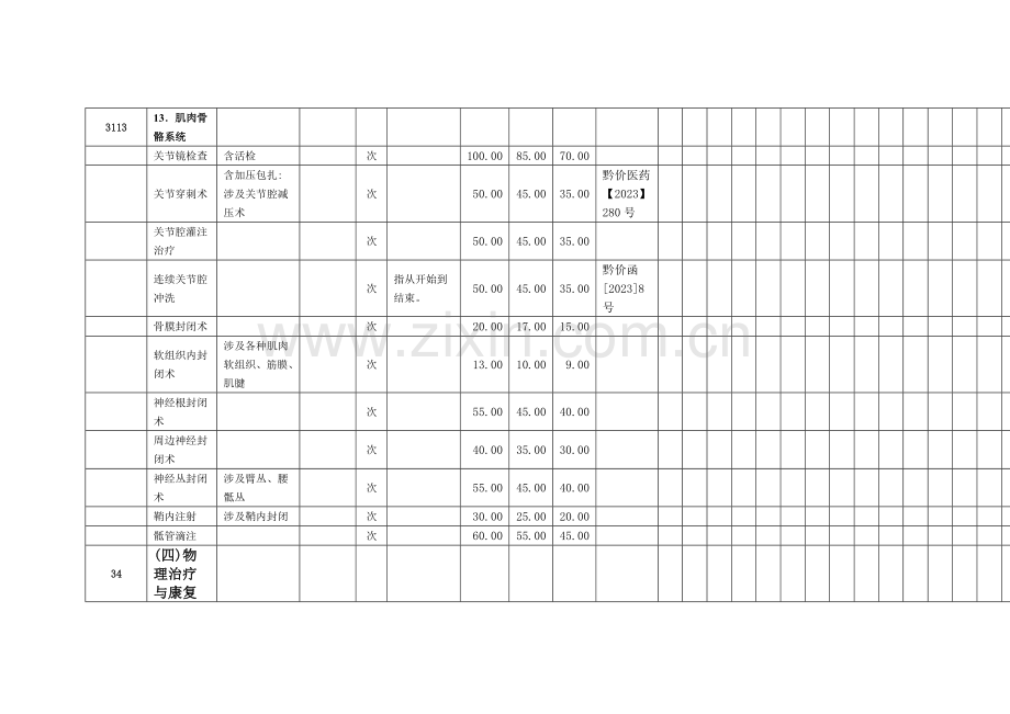 新收费项目专业资料.doc_第1页