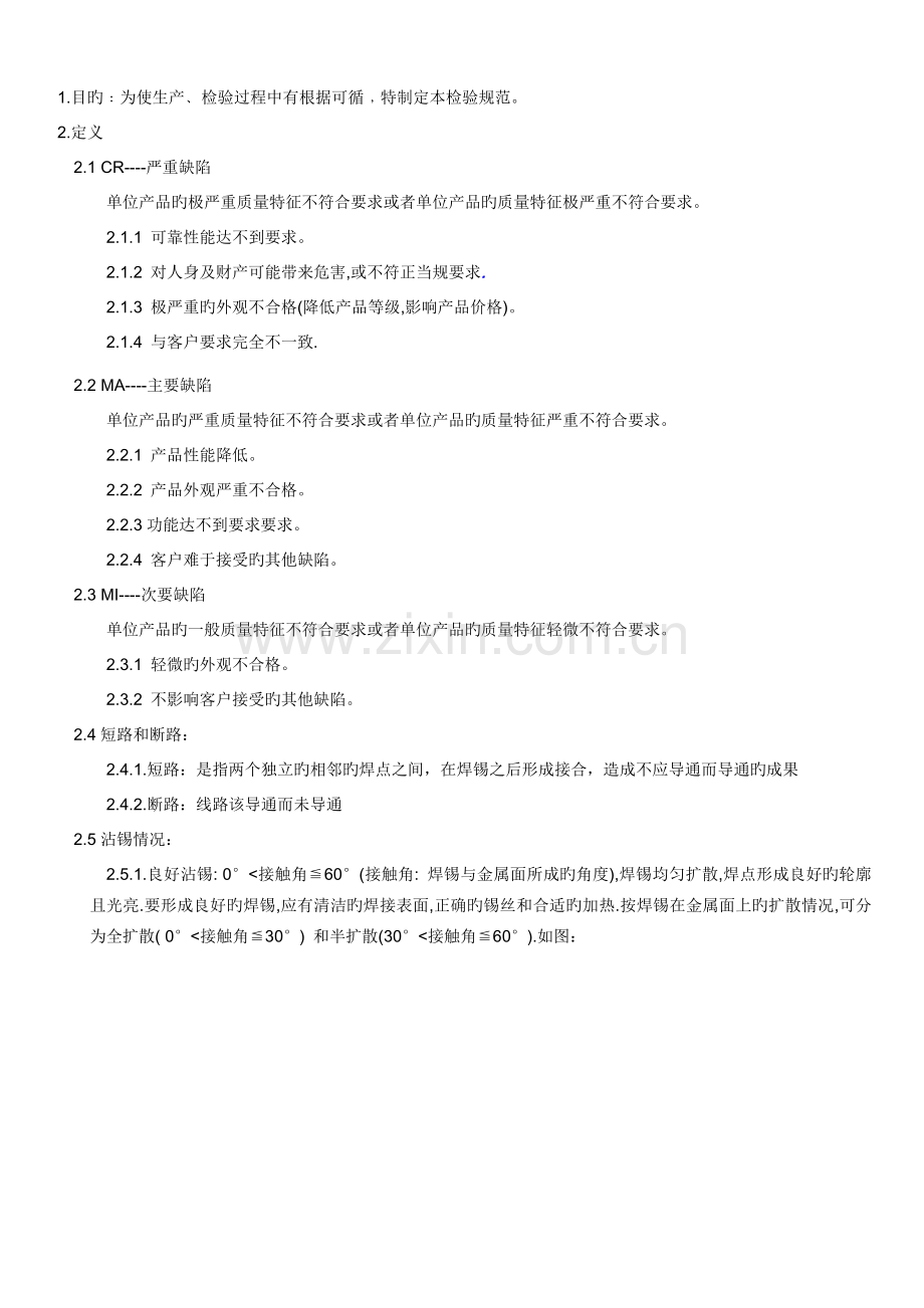 PCBA检验标准专业资料.doc_第1页