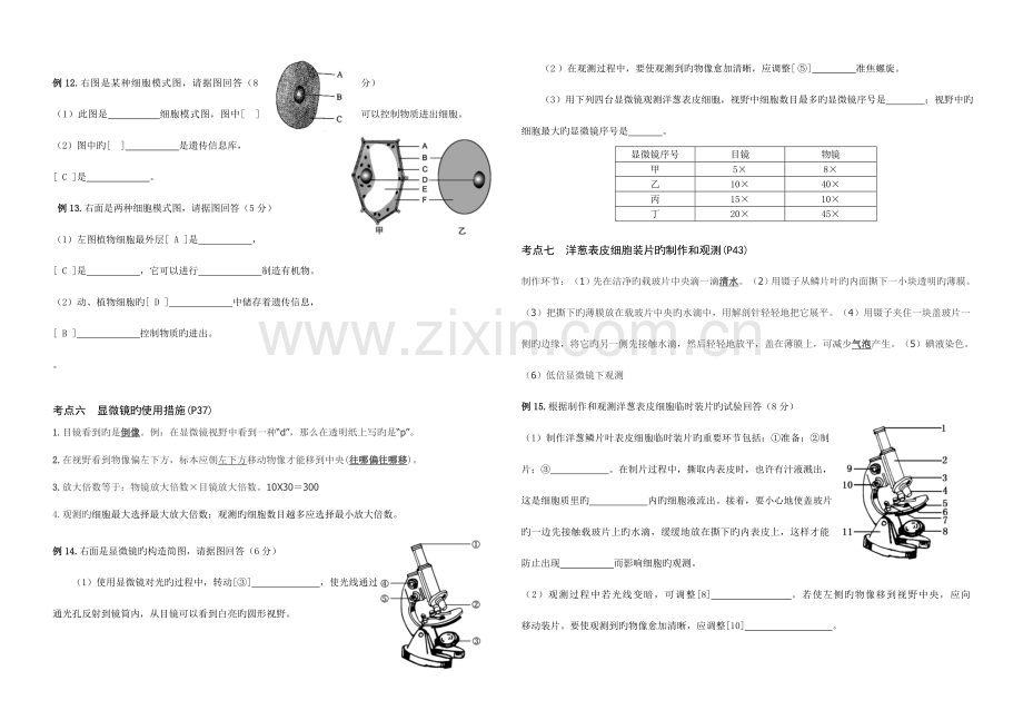 2023年天津初中生物会考真题分类.doc_第3页