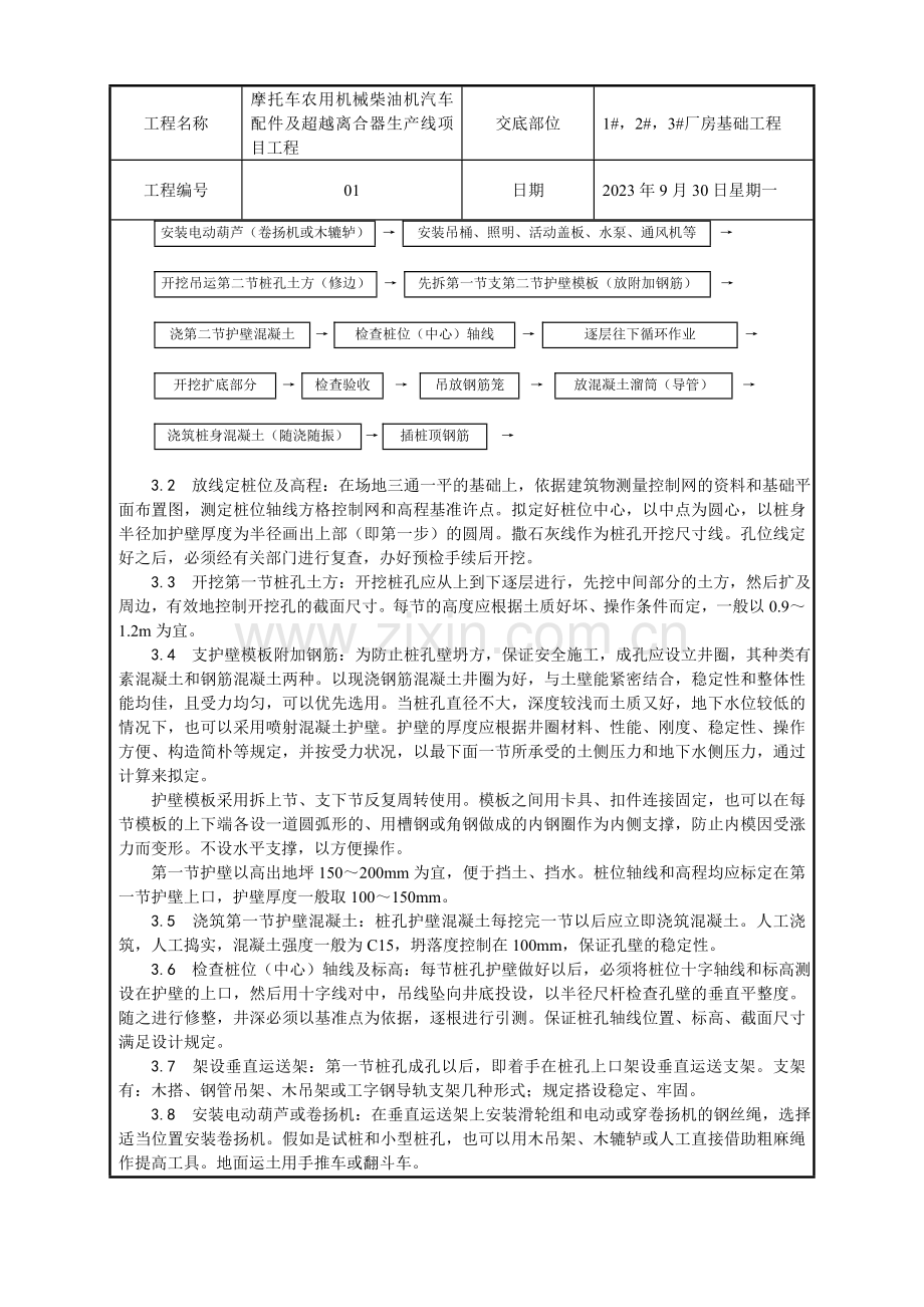 力波：人工挖孔桩技术交底.doc_第2页