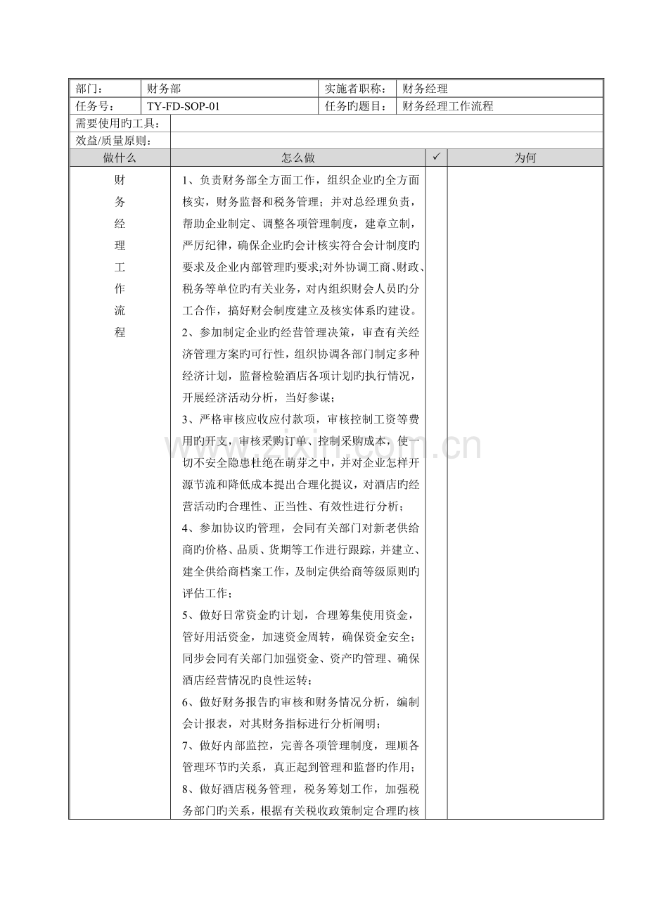 酒店财务部SOP标准操作手册.doc_第2页