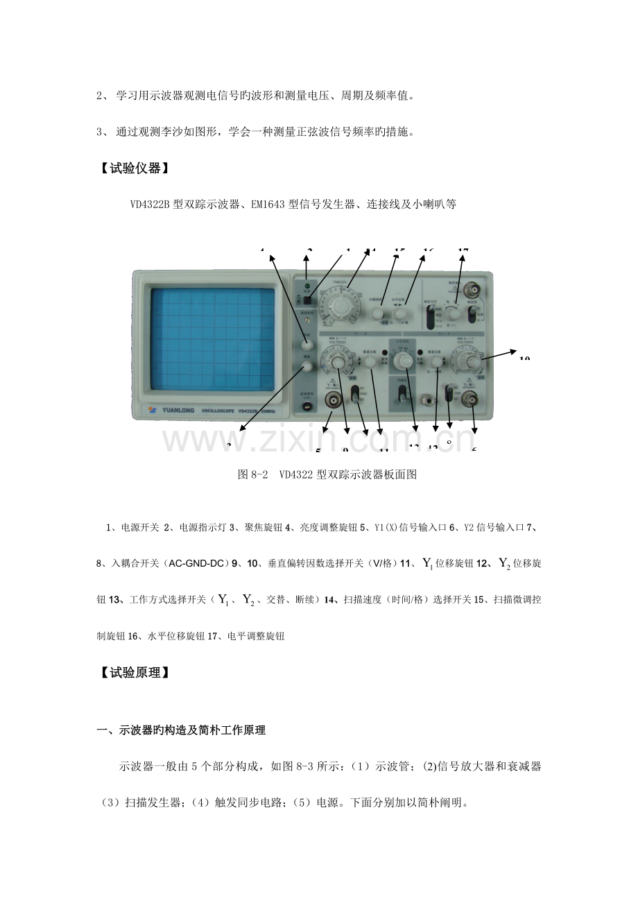 2023年大学物理实验示波器实验报告.doc_第2页