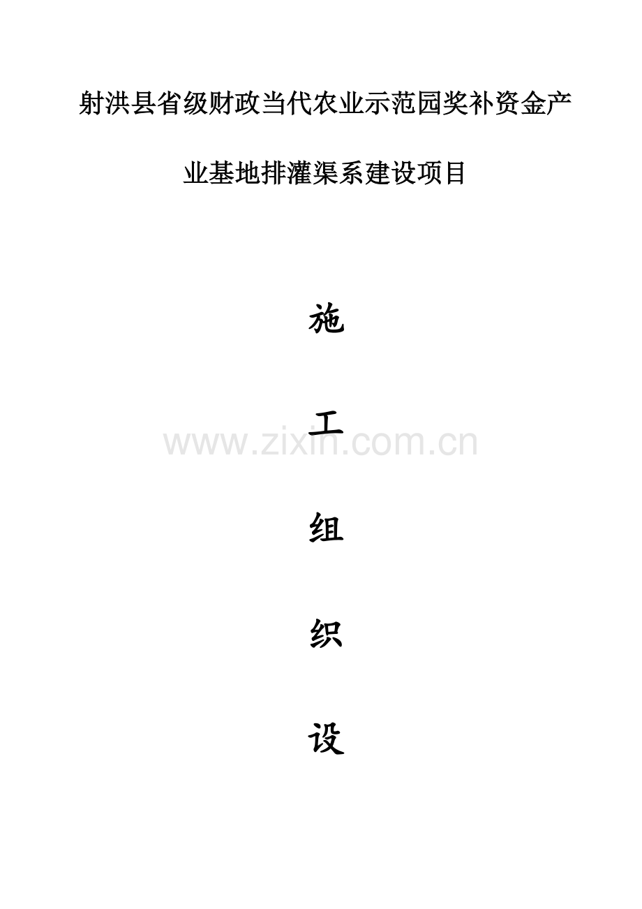 提灌站项目施工组织设计.doc_第1页