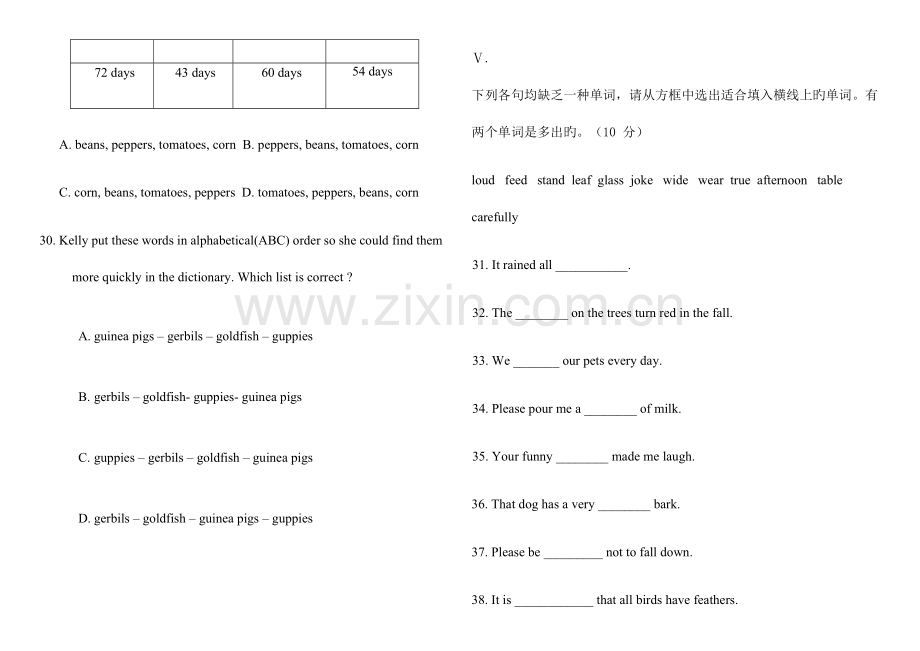 2023年洛阳市二外考试真题.doc_第3页