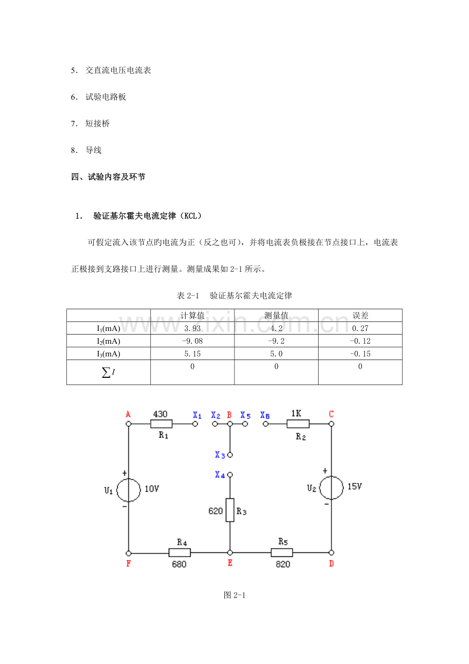 2023年基尔霍夫定律的验证实验报告.doc_第2页