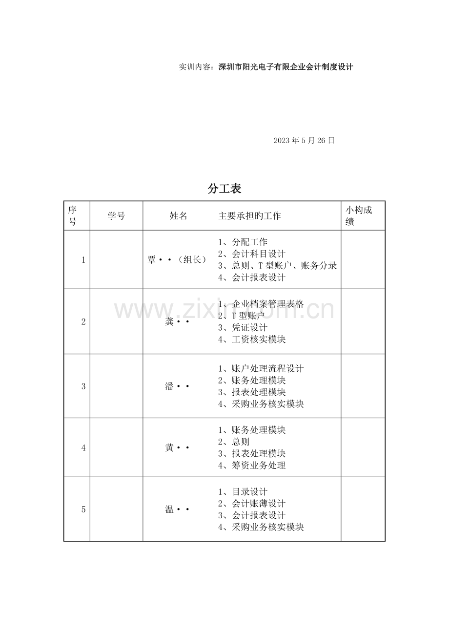 阳光电子有限公司会计制度设计.doc_第2页