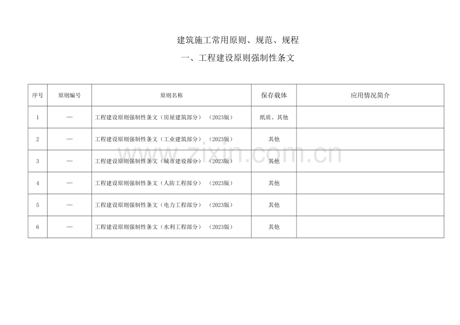 常用建筑施工用标准规范规程.doc_第1页