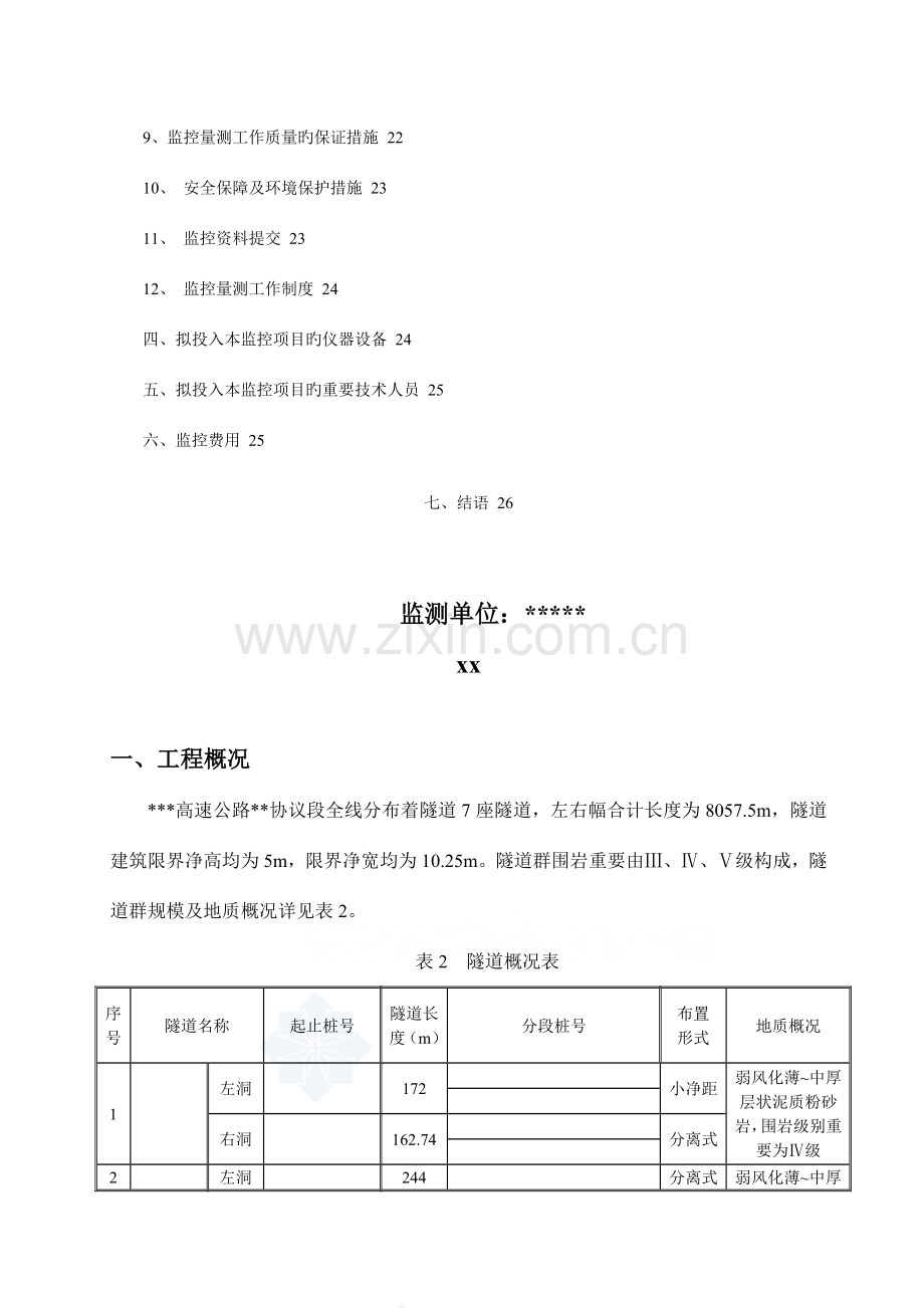 高速公路隧道群施工监控方案.doc_第2页