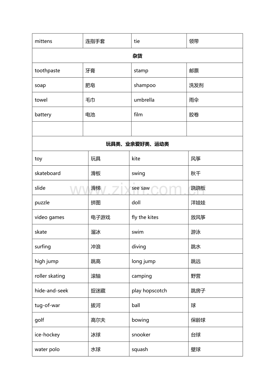 2023年小升初必背英语单词.doc_第3页