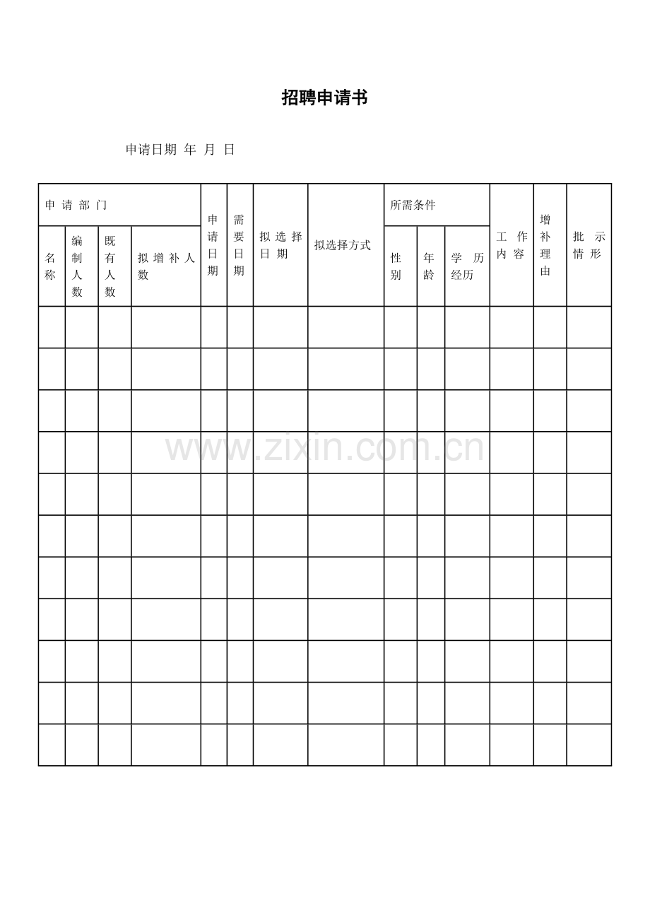 2023年招聘面试入职管理全套文件模板及流程.doc_第2页