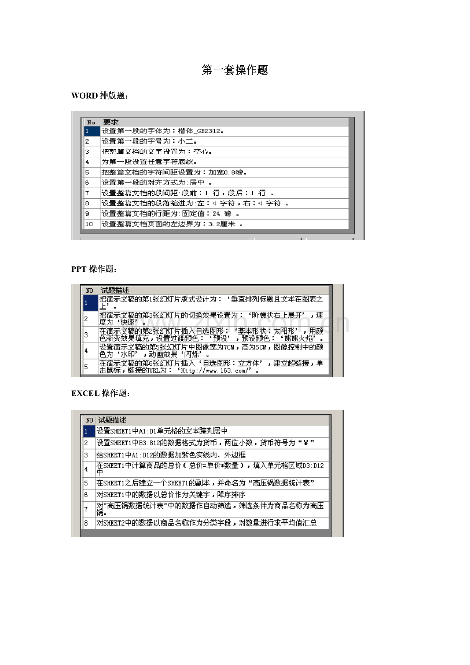 2023年湖南省计算机水平考试二级C语l言培训OFFICE操作题.doc_第1页