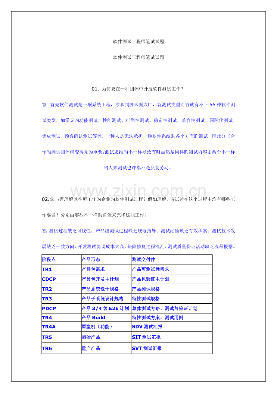 2023年软件测试工程师笔试试题大集合.doc_第1页